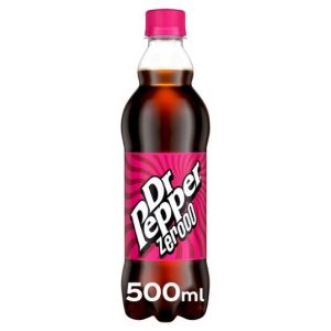 Dr Pepper Zero Bottles 500ml (12 Pack)