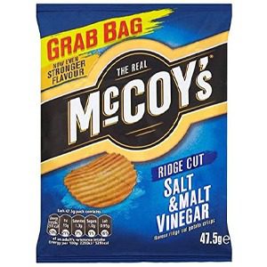McCoy’s Salt & Vinegar Crisps 47.5g (36 Pack)