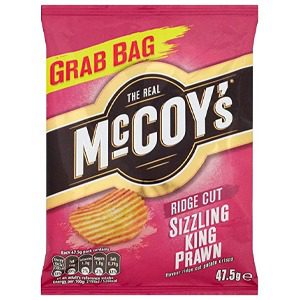 McCoy’s Sizzling Prawn Crisps 47.5g (36 Pack)