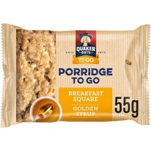 Quaker Porridge To Go Bar Golden Syrup 55g (12 Pack)