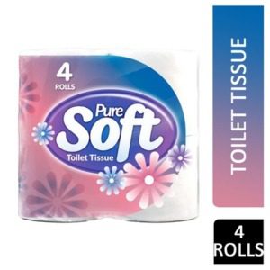 Toilet Roll Pure Soft 4S White 2ply (10 pack)
