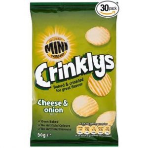 McVities Mini Cheddars Crinkly Cheese & Onion 50g (30 Pack)