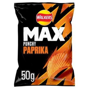Walkers Paprika Max Crisps 50g (24 Pack)