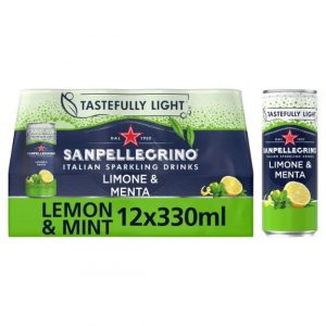 San Pellegrino Limone & Menta Cans (12 x 330ml)