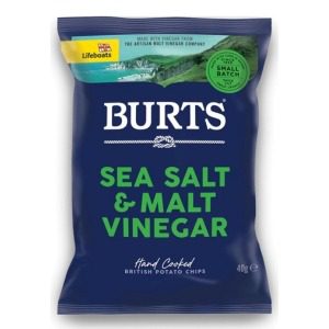 Burts Sea Salt & Malt Vinegar 40g (20 Pack)