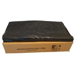 Box of 200 Refuse Black Bags