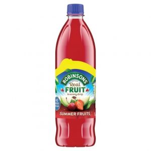 Robinsons Summerfruits Sqaush 1 Litre (12 Pack)