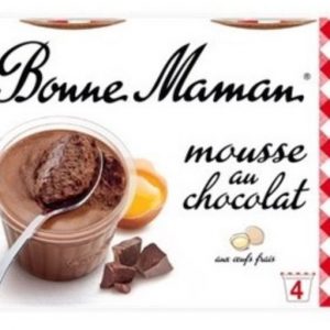 Bonne Maman Mousse au Chocolat Aux Oeufs Frais 4x50ml