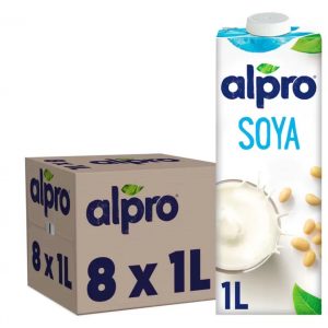 Alpro Soya Drink, 8 x 1L