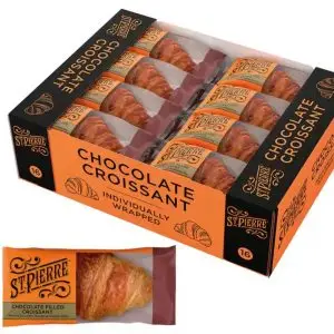 St. Pierre Chocolate Filled Croissant, 16 x 55g