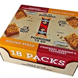 Quaker Porridge To Go Breakfast Squares 18 Pack 2 Variety Box