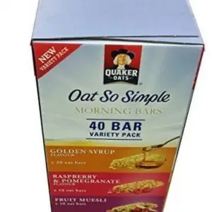 Quaker Oat So Simple Morning Bars Variety Pack of 40 Bars each 35gm