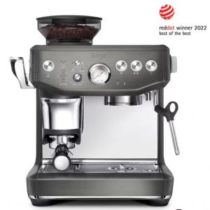 Sage The Barista Express Impress Bean to Cup Coffee Machine in Black Stainless Steel, SES876BST4GUK1