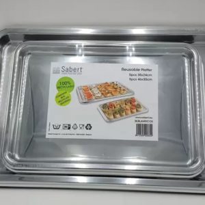 Sabert Rectangular Mix Platters, 10 Pack